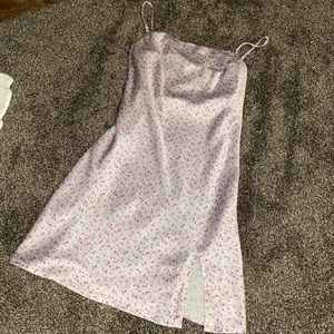 princess polly silky purple mini dress